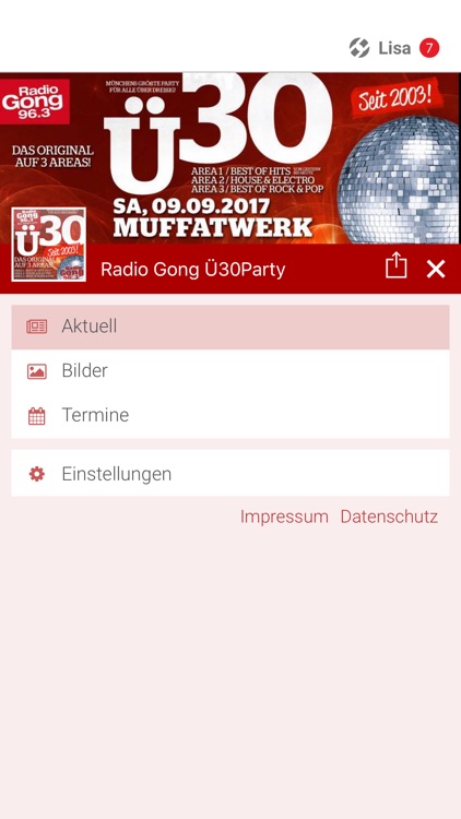 Radio Gong Ü30Party