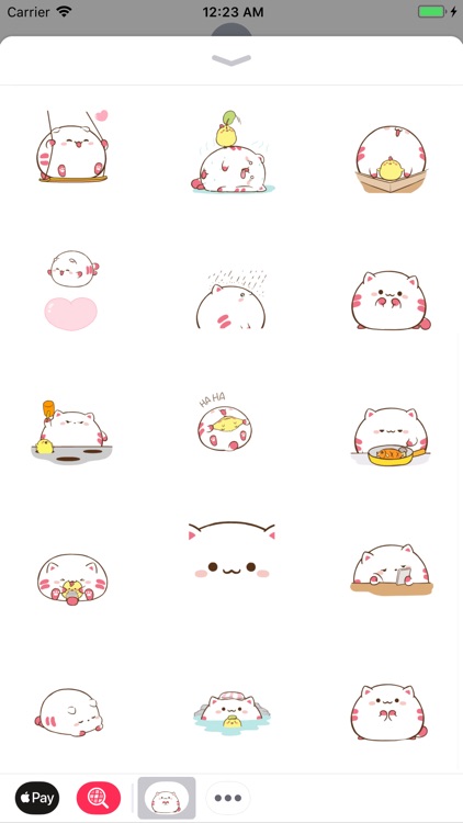 Fat Kitty Cute Stickers