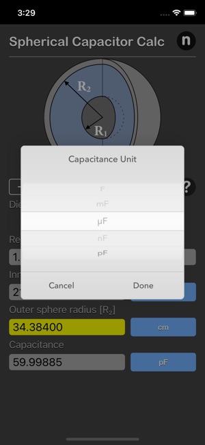 Spherical Capacitor Calculator(圖6)-速報App