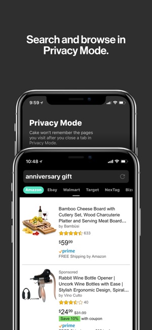cake web browser on