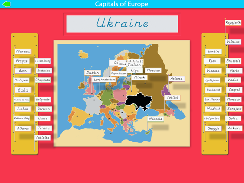 Capitals of Europe - Montessori Geography for Kids screenshot 4