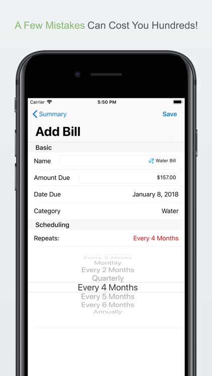 Bill Organizer by Money Master