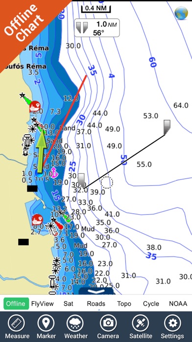 Marine: Aegean Sea (North) - GPS Map Navigator screenshot 3