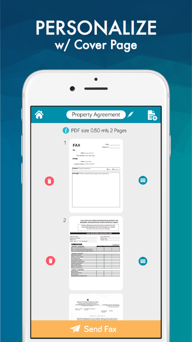 FAX from iPhone: Send Fax App. Screenshot 5