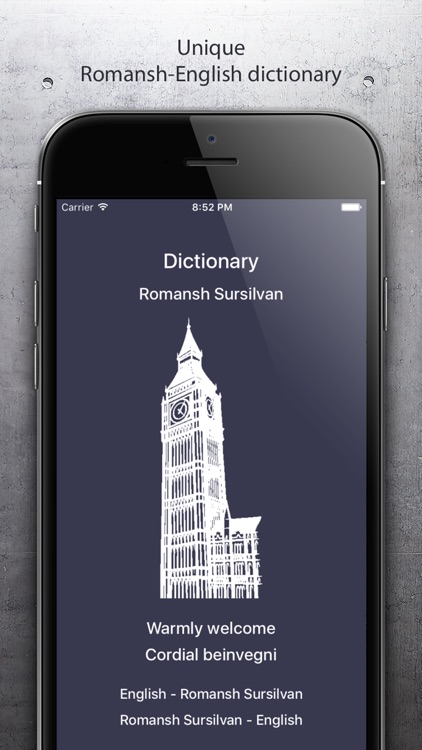 Dictionary Romansh English