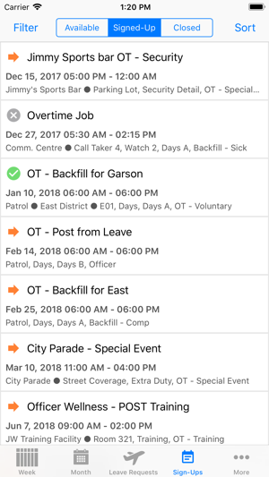 intime scheduling on the