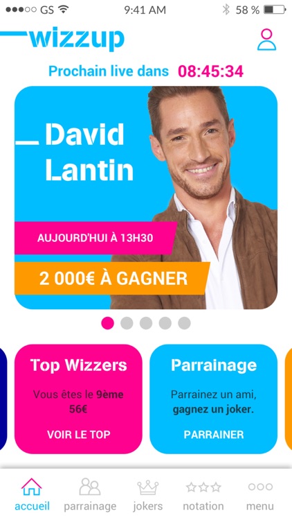 Wizzup, votre quiz en direct !