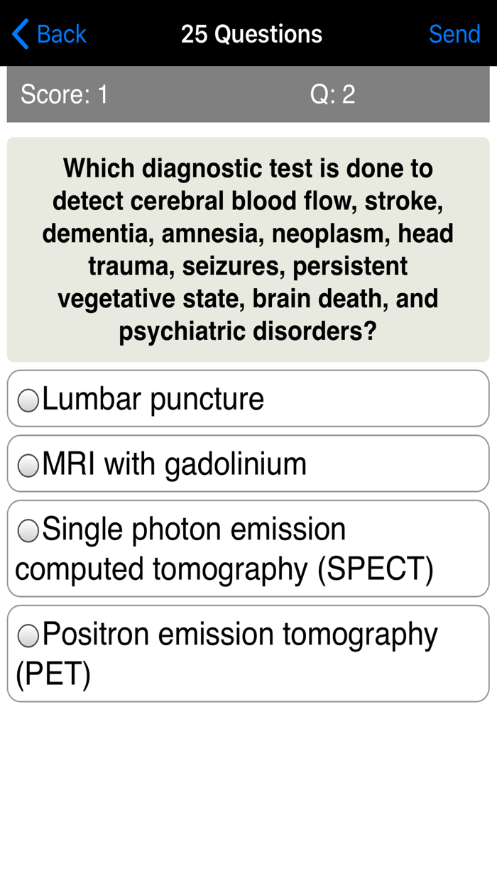 Learning Neurology Quiz