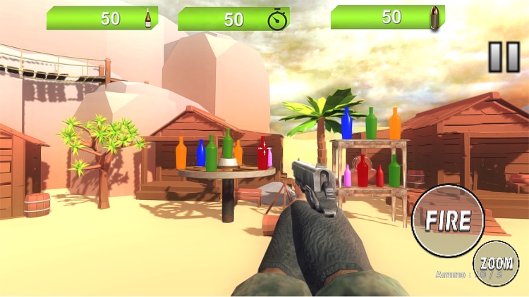 Real Bottle Shooter Expert 3D screenshot-3