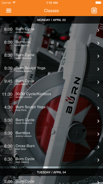 BURN Cycle-Kick-Yoga screenshot 3