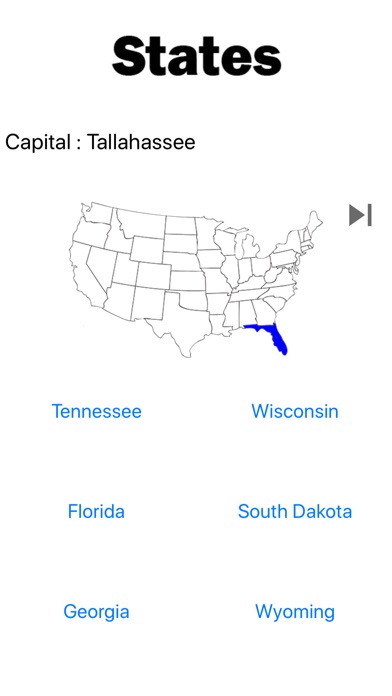 Name of US states screenshot 3