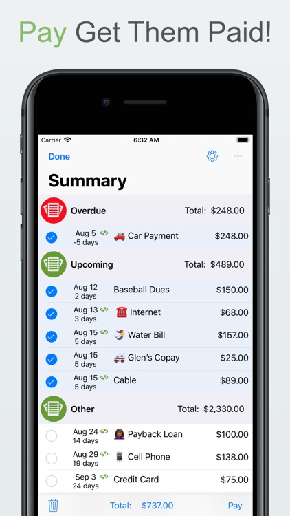 Money Master - Bill Organizer screenshot-3