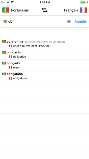 Dictionnaire Portugais