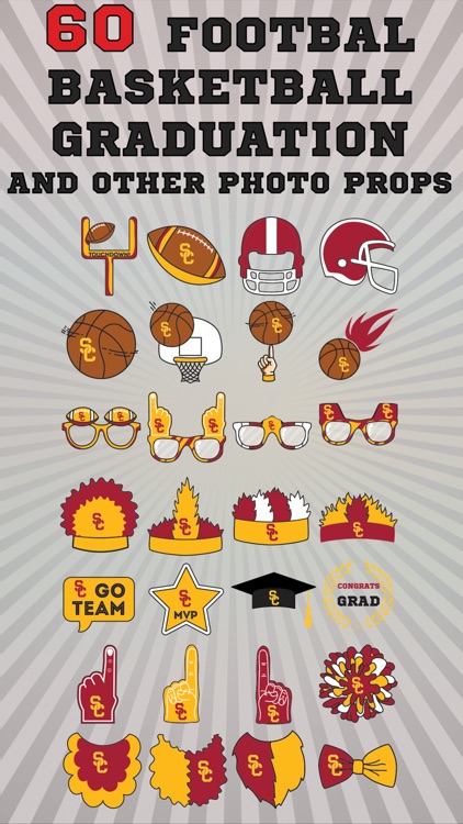 USC Trojans PLUS Selfie Stickers