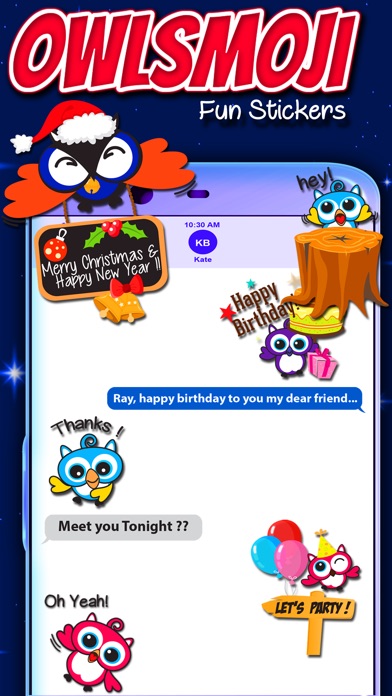 Owlsmoji Fun Stickers screenshot 2