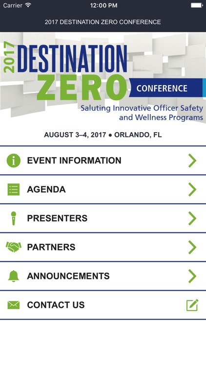 Destination Zero Conference 2017