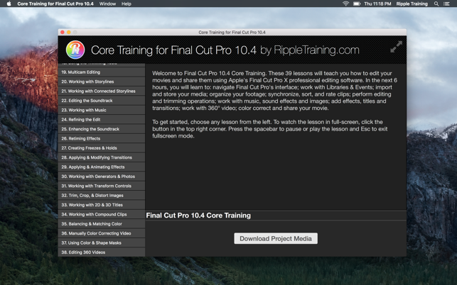 Core Training for FCP 10.4