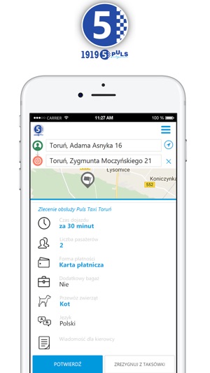 Puls Taxi - Toruń(圖2)-速報App