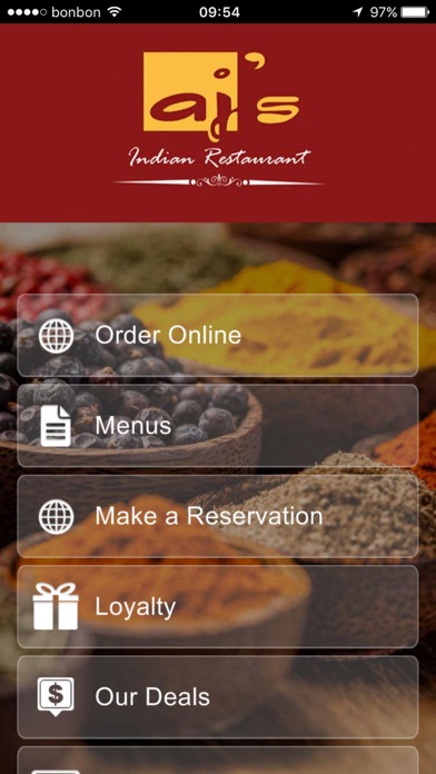 How to cancel & delete AJ's Indian Restaurant from iphone & ipad 1