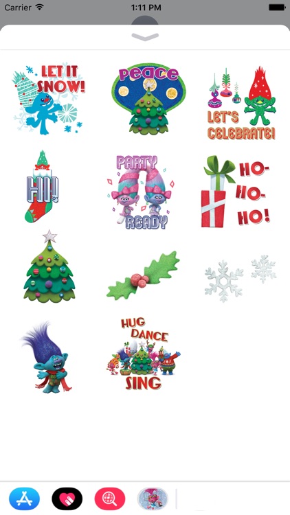 Trolls Holiday Stickers screenshot-3
