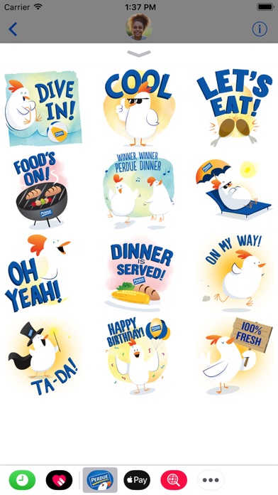 How to cancel & delete PERDUE® Chicken: Summer Chick-moji from iphone & ipad 1