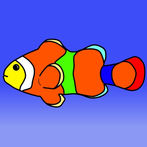 Coloring Book Fish Aquarium Icon
