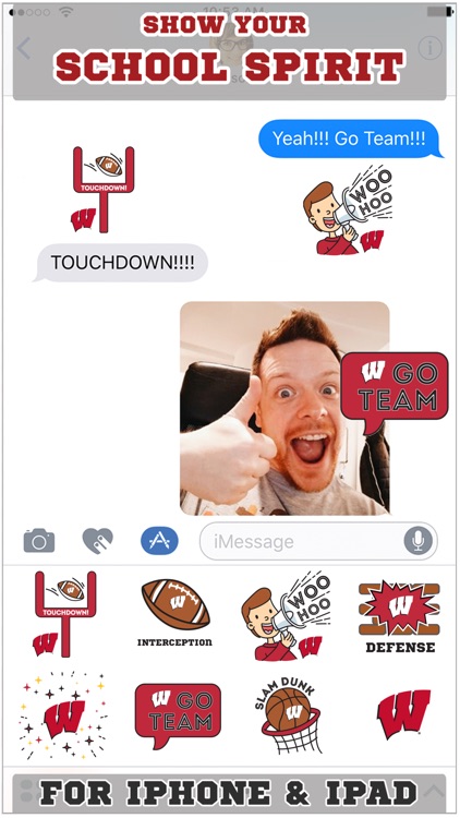 Wisconsin Animated+Stickers for iMessage