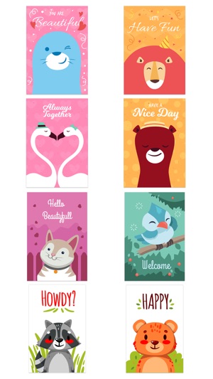 Happy Talk by Cute & Lovely Animal Characters(圖5)-速報App