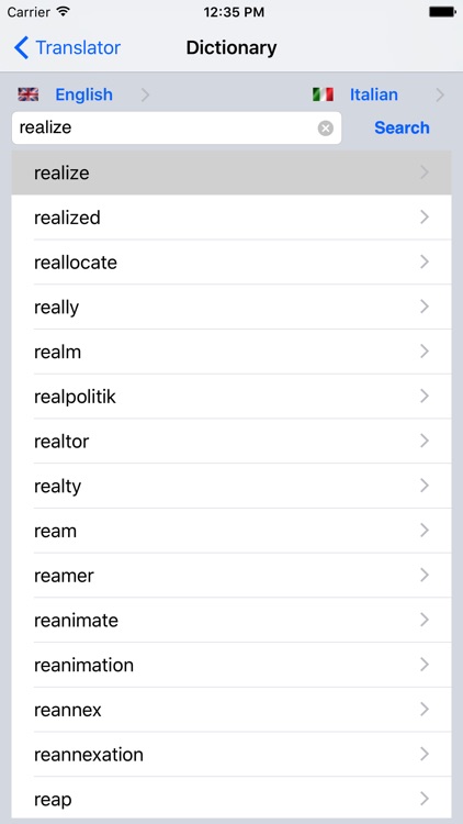 English/Italian Dictionary
