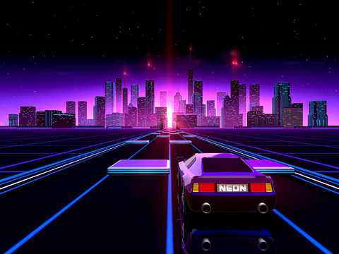 Neon Drive - '80s style arcade на iPad