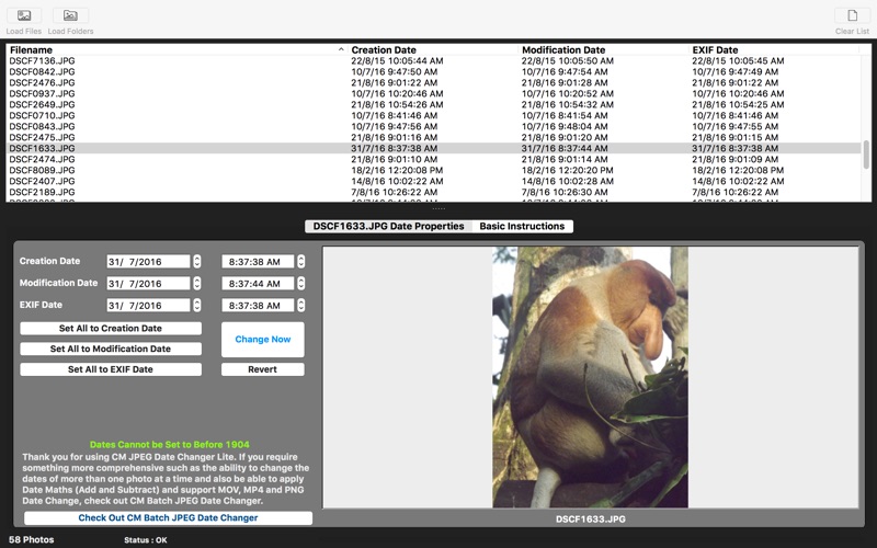 CM JPEG Date Changer Lite thumbnail 2