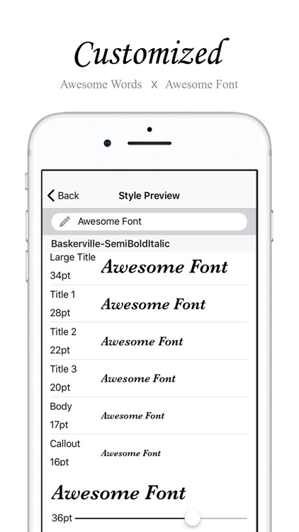 Awesome Font - Font Preview