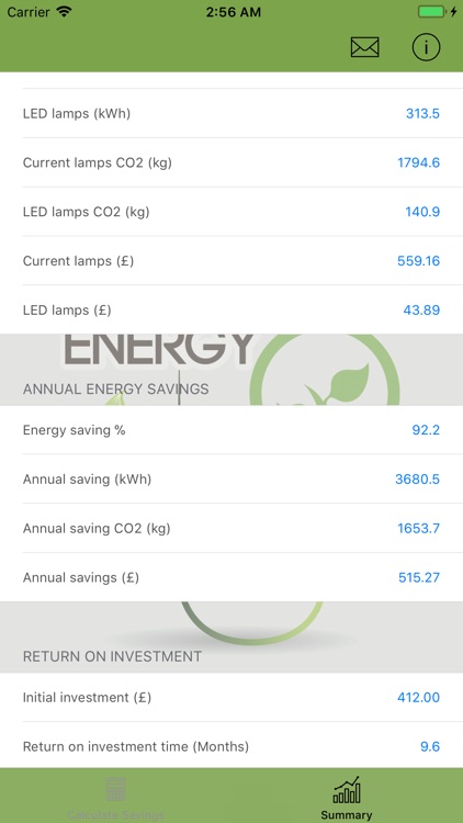 Led Energy Savings Calc. Pro screenshot-4