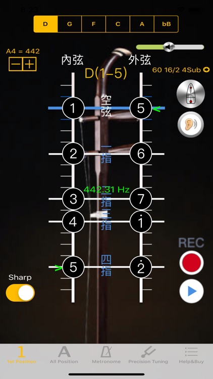 Erhu Tuner - Pitch