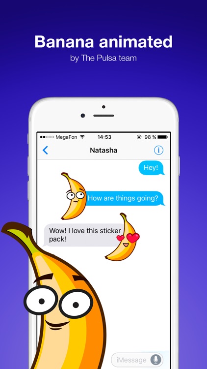 Banana Animated -Cute stickers