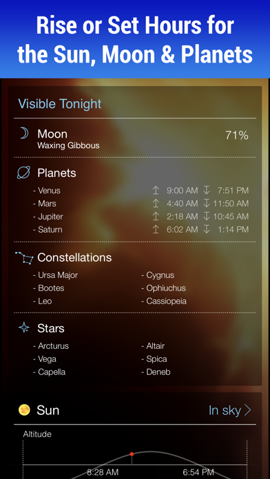 Sky Live - Stargazing Forecast Screenshot 3