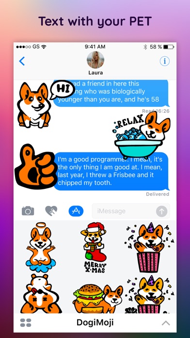DogiMoji Funny Dog Sticker App screenshot 2