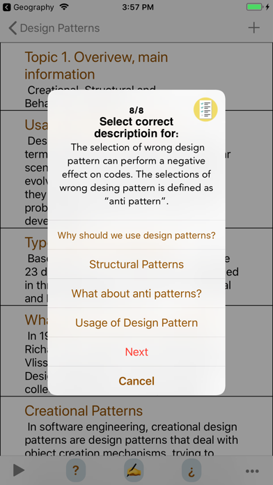 How to cancel & delete Design Patterns Interview from iphone & ipad 3