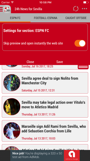 24h News for Sevilla FC(圖2)-速報App