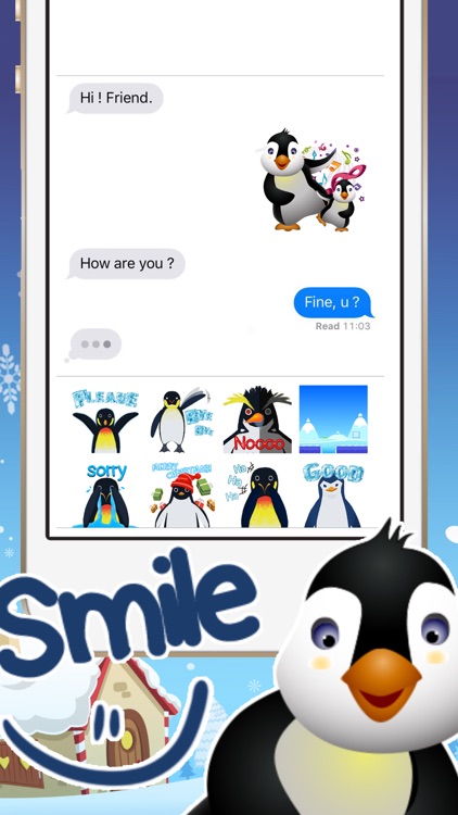 Penguins Stickers & Keyboard