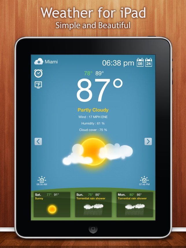 Weather for iPad Free(圖1)-速報App