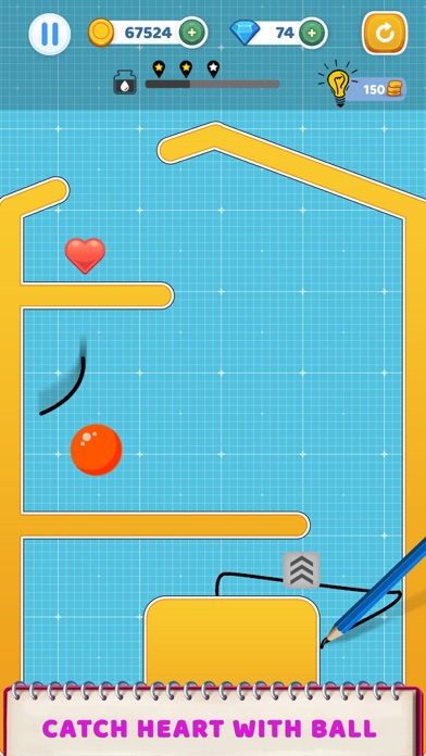 Bounce Ball - Draw Line screenshot 2