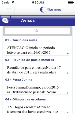 Escola Fernão Gaivota screenshot 2