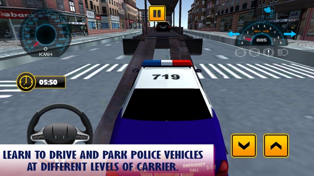 Police Car Carrier-Parking Transporter Simulator(圖1)-速報App