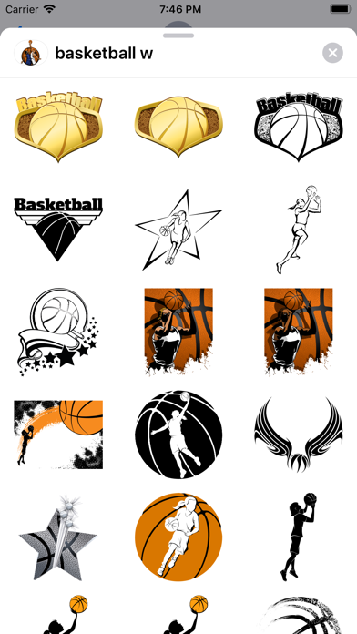 Women's Basketball Stickers screenshot 3