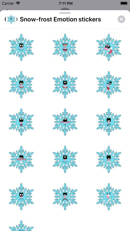 Snow-frost Emotion stickers