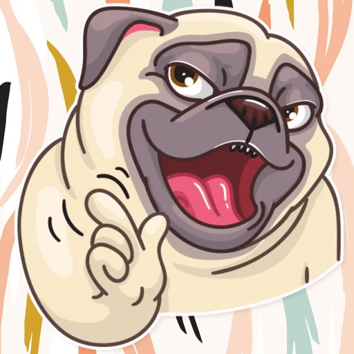 Pug Power Stickers