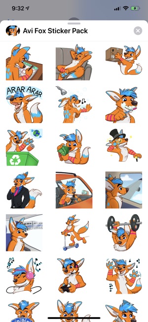 Avi Fox Sticker Pack(圖6)-速報App