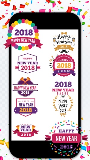 New Year 2018 Stickers!