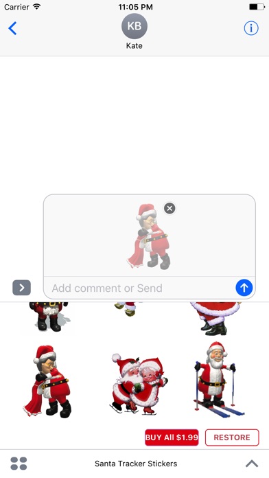 Santa Tracker Stickers screenshot 2